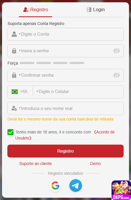 Experiência de Jogos okpg.com